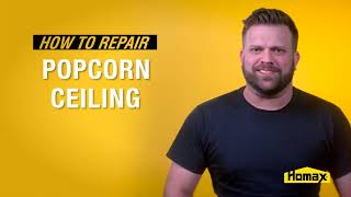 How to Repair Popcorn Ceiling Homax Pro Grade [upl. by Rosaline307]