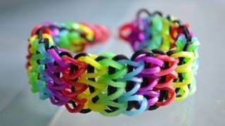 Comment faire un bracelet élastique triple Rainbow Loom DIY [upl. by Aisetal]