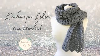 Comment faire une écharpe au crochet  LEcharpe Tartan au crochet [upl. by Ladin]