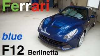 BLUE Ferrari F12 Berlinetta walkaround details [upl. by Ettennil]