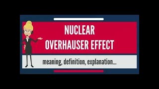 Nuclear Overhauser Effect NOE by Murali sir [upl. by Aseram]