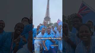 Team Fiji goes viral singing worship hymns in Olympic Village So beautiful [upl. by Jessalin863]