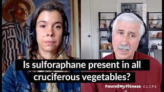 Is sulforaphane present in all cruciferous vegetables  Jed Fahey [upl. by Eelamme]