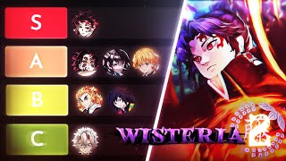 Wisteria 2  The BEST Breathings Styles Tier List [upl. by Yrrek598]