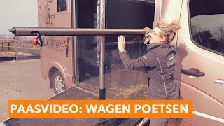 Paaseieren zoeken en wagen poetsen  PaardenpraatTV [upl. by Nylac422]