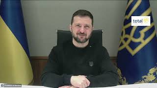 Standing ovation per il presidente ucraino Zelensky al termine del discorso al Parlamento europeo [upl. by Sura]