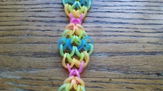 NEW Rainbow Loom Pineapple Chain Bracelet [upl. by Sudderth967]