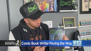 Black comic book creator is leading the way for local artists [upl. by Ahsatal]