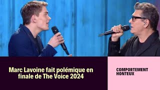 The Voice 2024  Marc Lavoine choque avec son attitude envers Alphonse en finale [upl. by Alliuqaj]