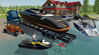 Dans la peau dun milliardaire retraité Maison au bord du lac Yacht de luxe course de Jetski [upl. by Akcire]