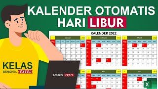 Cara Membuat Kalender Otomatis Hari Libur di Microsoft eXcel [upl. by Ivor]