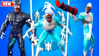 FROZONE Takes Over Fortnite with CRAZY Glitched Dance Moves [upl. by Neltiac]