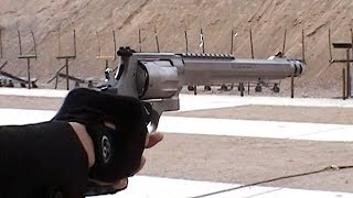 実弾射撃 SampW500 マグナムリボルバー 105インチ SampW500 Revolver [upl. by Arocahs929]