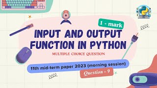 Question  10  Class 11th 2023 CS midterm Paper morning session  input and Output function [upl. by Navert]