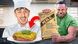 Turning Military Food Into Gourmet ft Chef Rush [upl. by Wallford]