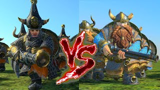 Chaos Dwarf Blunderbusses vs Thunderers Total War Warhammer 3 [upl. by Althea]