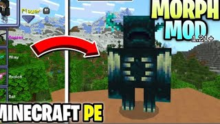 MORPH MOD FOR MINECRAFT POCKET EDITION 121  MINECRAFT BEDROCK MOD  MORPH PACK FOR MCPE [upl. by Ramey]