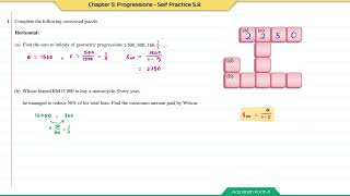 Add Math Form 4  Chapter 5 Progressions  Self Practice 57 58 amp 59 [upl. by Lennie606]