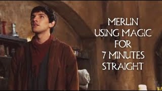 Merlin using magic for 7 minutes straight  Season 1 [upl. by Ylrehc609]