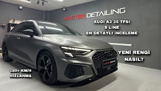 Audi A3 Sedan 35TFSI SLINE  Detaylı Test  150 HP Yeterli Mi Yeni Rengi Nasıl POV işbirliği [upl. by Jessie]