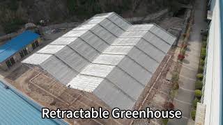 Retractable Roof Film Greenhouse [upl. by Sacrod615]