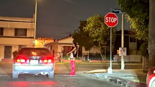 Real Street Life Roadtrip Video  Figueroa Street in South LA  4K HDR [upl. by Lurie580]