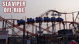 Sea Viper OffRide Footage Palace Playland Roller Coaster  NonCopyright [upl. by Pooley262]