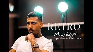 RETRO Men´s haircut  Taper fade  Méns Hair Inspiration 2018 [upl. by Araeit]