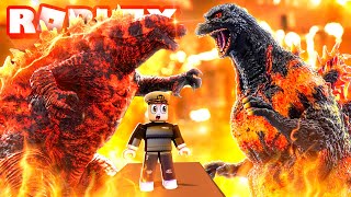 BURNING GODZILLA vs THERMO GODZILLA in ROBLOX [upl. by Franzoni]