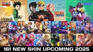 MLBB ALL UPCOMING SKINS 2025  161 NEW SKIN amp RELEASE DATE  FANNY LEGEND HUNTER X HUNTER NARUTO [upl. by Triny578]