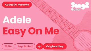 Adele  Easy On Me Acoustic Karaoke [upl. by Slaughter898]