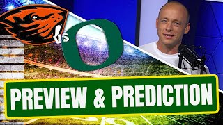 Oregon State vs Oregon  Preview amp Prediction Late Kick Cut [upl. by Jilleen]