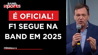 BAND CONFIRMA TRANSMISSÃO DA TEMPORADA 2025 DA FÓRMULA 1 [upl. by Lorenzana945]