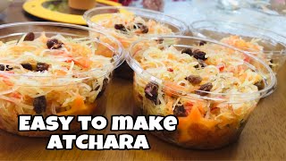 How to make ATCHARA  step by step atchara making  Putaheng japan [upl. by Moscow]