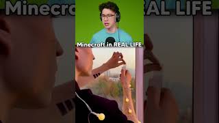 Minecraft Windows in REAL LIFE😱 reaction [upl. by Rushing]