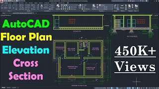 AutoCAD Floor Plan Tutorial for Beginners  1 [upl. by Zeiger]