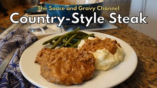 CountryStyle Steak  How to make CountryStyle Steak  Cube Steak in a Rich Brown Gravy [upl. by Dunning]