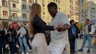 El Ritmo Dominicano Corre Por Sus Venas… ¡Aunque Es Europea 🇪🇺🎶 bachata dominicana [upl. by Anig]