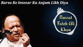 Barson Ke Intezar ka By nusratfatehalikhan Cover By Calzaharris status cover SUFISCORE [upl. by Kyla]