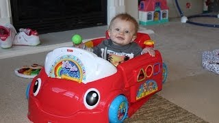 Fisher Price Crawl Around Car Unboxing and Playtime Review [upl. by Oht887]