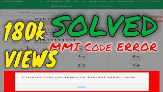 Connection problem or invalid MMI code  Problem Solved 100  XIAOMI PHONE [upl. by Vaden]