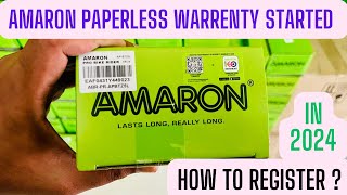 2024 Amaron Battery Warranty Card Stopped 😱 Only Online Warranty  amaronbattery [upl. by Eirret]