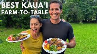 Our Favorite Dinner Experience on Kauai Hawaii Agroforestry to a 100 grown in Hawaii meal [upl. by Missie]