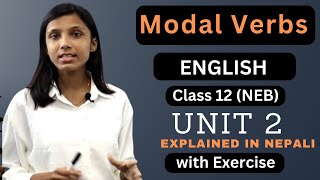 Modal Verbs in Nepali  Class 12 English Grammar  with exercise  Unit 2  NEB  Gurubaa [upl. by Decato808]