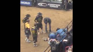 Bullfighter knocked out at PBR [upl. by Ahsehat]