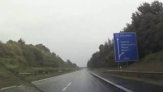 Video  Deutschland geht im Regen unter Autobahnen und Bundesstraßen Deutschlands footage [upl. by Adnir]