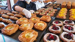 How to make various croissants montblanc pep oh chocolat BEST 6 pastry videos  Korean food [upl. by Lynnell978]