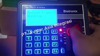 Biotronix 630 cara registrasi ID plus Finger [upl. by Leicester]