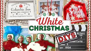 ❄️ WHITE CHRISTMAS MOVIE DIYS You Need to Make ❄️ DOLLAR TREE Christmas Movie DIYS [upl. by Aneelehs]