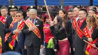 NYC Views Lunar New Year firecrackers celebration in Chinatown [upl. by Blodget525]